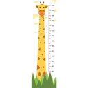 Ver imagem 1 de Adesivo Régua de Altura Crescimento Infantil Girafa