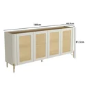 Ver imagem 3 de Buffet MDF com Palha Natural L180 X A81,5cm