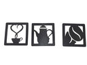 Ver imagem 1 de Trio Placas Cantinho do Café Preto