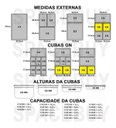 Ver imagem 3 de Conj 2 Cuba Gastronômica em Policarbonato Gn 1/6x100 Mm 1,5 Litros + Tampa Flip Dobradiça e Abertura