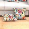 Kit Almofadas Decorativas para Sala Coloridas Floral 6 Unidades 45cm x 45cm - 4