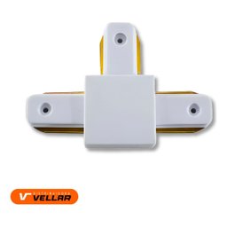 Conector Emenda Tipo T Branco para Trilho Eletrificado - 3