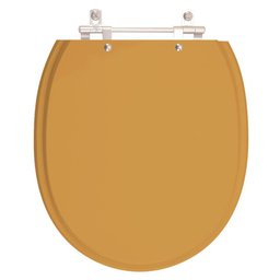 Assento Sanitário Village Bege Castor para Vaso Deca - 1 Assento Sanitário Village Bege Castor para Vaso Deca - 1