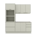 Ver imagem 2 de Cozinha Compacta Fineze 7 Portas 4 Gavetas 100% MDF Areia Hp - Henn