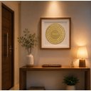 Ver imagem 1 de Quadro Decorativo Iluminado Religioso 45x45 Oração Pai do Nosso LED Vidro