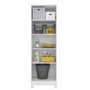 Ver imagem 4 de Kit 3 Armários Multiuso Organizador 2 Portas Astrid M07 Branco - Mpozenato