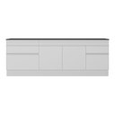Ver imagem 6 de Kit com 2 Balcões de Cozinha 150cm e 70cm com Rodapé Veneza Multimóveis V2108 Branco
