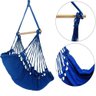 Cadeira Rede Balanço de Teto Suspensa Várias Cores:Azul Royal - 2