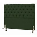 Ver imagem 1 de Cabeceira Para Cama Box De Casal 1,4 M Lisboa:Suede Verde Musgo