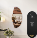 Ver imagem 1 de Espelho Decorativo Orgânico 05 com Moldura Lâmina de Madeira