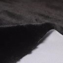 Ver imagem 1 de Tapete Pele de Coelho Antiderrapante Redondo Melody 140cm - Jolitex - Preto