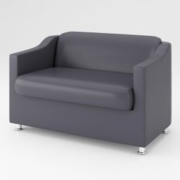 Namoradeira Bia Sofá Confortável – Balaqui Decor Cor:Cinza - 2