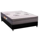 Ver imagem 1 de Conjunto Box Casal: Colchão Espuma Polar D28 Orthopremium Grey + Base Crc Suede Black (138x188)