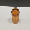 Ver imagem 5 de Vaso Garrafa Decorativo de Vidro Marrom 13x5x5cm Enfeite Sala Mesa Estante