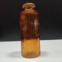Ver imagem 4 de Vaso Garrafa Decorativo de Vidro Marrom 13x5x5cm Enfeite Sala Mesa Estante