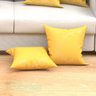 Capa de Almofada Amarela 45cm x 45cm Kit com 6 Unidades - 4