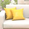 Capa de Almofada Amarela 45cm x 45cm Kit com 6 Unidades - 3