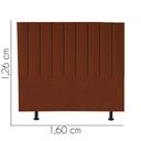 Ver imagem 2 de Cabeceira Estofada Queen 160cm Sophia Suede Terracota - D a Decor