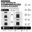 Ver imagem 2 de Kit 4 Acabamento Registro Padrão Deca com Ajuste Preto Slim