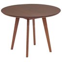 Ver imagem 3 de Conjunto Mesa de Jantar Redonda Vértice 105cm Nozes com 4 Cadeiras Leda em Madeira Maciça - Preto