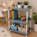 Ver imagem 2 de Estante 3 Andares Organizadora Brinquedos Livros Quarto Bebe Infantil Escolar Compacta Clean