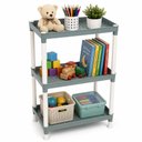 Ver imagem 1 de Estante 3 Andares Organizadora Brinquedos Livros Quarto Bebe Infantil Escolar Compacta Clean