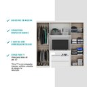 Ver imagem 7 de Guarda Roupa Infantil 6 Portas, 2 Gavetas, Painel de Tv 32 Polegadas e Gaveteiro Porto Móveis Carraro