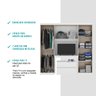 Guarda Roupa Infantil 6 Portas, 2 Gavetas, Painel de Tv 32 Polegadas e Gaveteiro Porto Móveis Carraro - 7