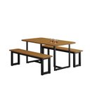 Ver imagem 2 de Conjunto 160x90cm Tampo em Mdf com 2 Bancos Imperatriz