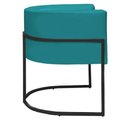 Ver imagem 3 de Kit 2 Poltronas Decorativa Nayara Base Ferro Preto Suede - Twdecora