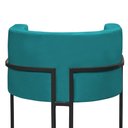 Ver imagem 4 de Kit 2 Poltronas Decorativa Nayara Base Ferro Preto Suede - Twdecora