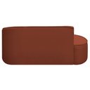 Ver imagem 4 de Kit Divã Recamier Orgânico Marrocos 160cm Lado Esquerdo e 2 Poltronas Amore Bouclé Terracota