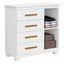 Ver imagem 4 de Cômoda Monique Grande 4 Gavetas 1 Porta com Prateleira 100% MDF Yescasa