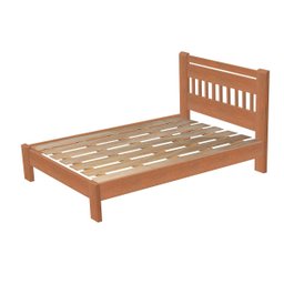 Cama Casal Antares Madeira Maciça Angelim Pedra/tauari Mel - 6