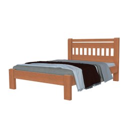 Cama Casal Antares Madeira Maciça Angelim Pedra/tauari Mel - 8