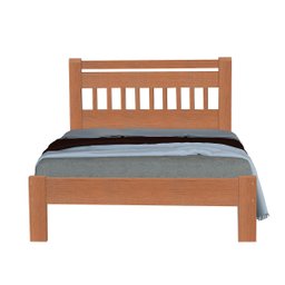 Cama Casal Antares Madeira Maciça Angelim Pedra/tauari Mel - 7