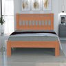 Cama Casal Antares Madeira Maciça Angelim Pedra/tauari Mel - 2