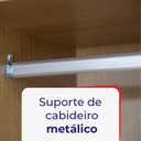 Ver imagem 5 de Guarda-roupa Casal Mdf 8 Portas Daymond Ripado