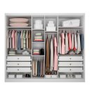 Ver imagem 2 de Guarda Roupa Marselha 6 Portas 6 Gavetas Com Espelho Clic Móveis