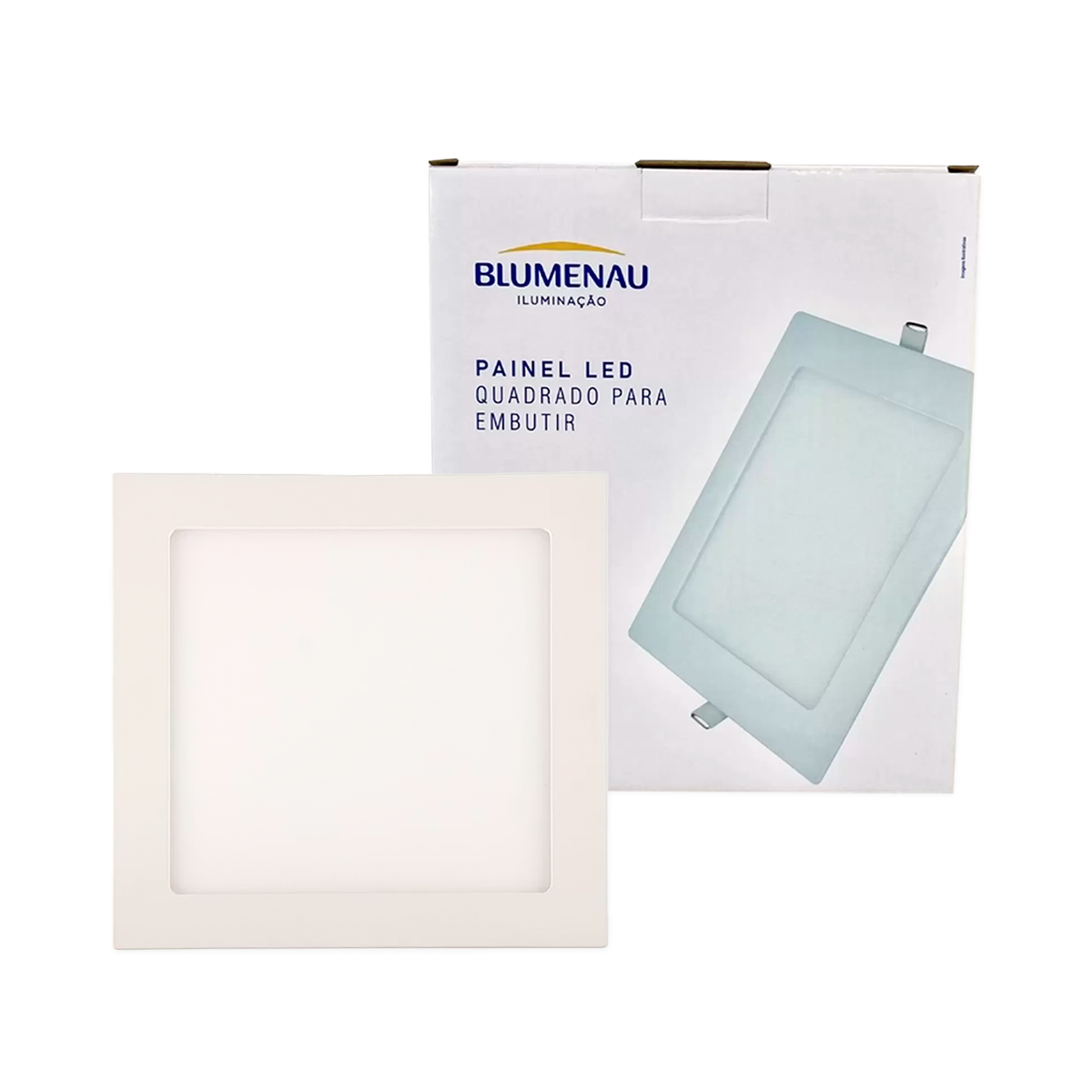 Painel Led de Embutir Blumenau Quadrado 18W Bivolt 6500K