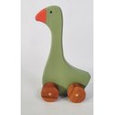 Ver imagem 1 de Ganso de Madeira Maciça. Pintado. Brinquedo Artesanal e Decoração.