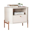 Ver imagem 1 de Cômoda Pequena Filadelfia Off White Bronze