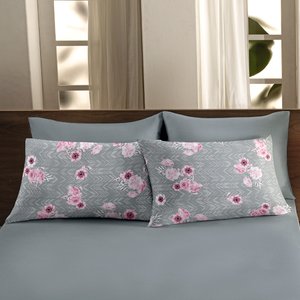 Jogo de Cama Queen Size 100% Algodão Estampado 3pçs Ceres Comfort