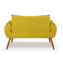 Ver imagem 7 de Kit Sofá Opala + 2 Poltronas Opala Sala de Estar Cor:amarelo