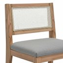 Ver imagem 3 de Kit 04 Banquetas Altas Brunella 99cm com Encosto Telinha Estilo Palha Linho Cinza Claro - Desk