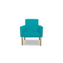 Ver imagem 3 de POLTRONA NINA DECORATIVA SALA E ESCRITORIO:azul turquesa