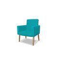 Ver imagem 2 de POLTRONA NINA DECORATIVA SALA E ESCRITORIO:azul turquesa