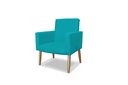 Ver imagem 6 de POLTRONA NINA DECORATIVA SALA E ESCRITORIO:azul turquesa