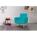 Ver imagem 5 de POLTRONA NINA DECORATIVA SALA E ESCRITORIO:azul turquesa