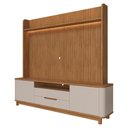 Ver imagem 1 de Estante Home para TV 70 pol Cannes 215 cm Cedro Off White Dcasa